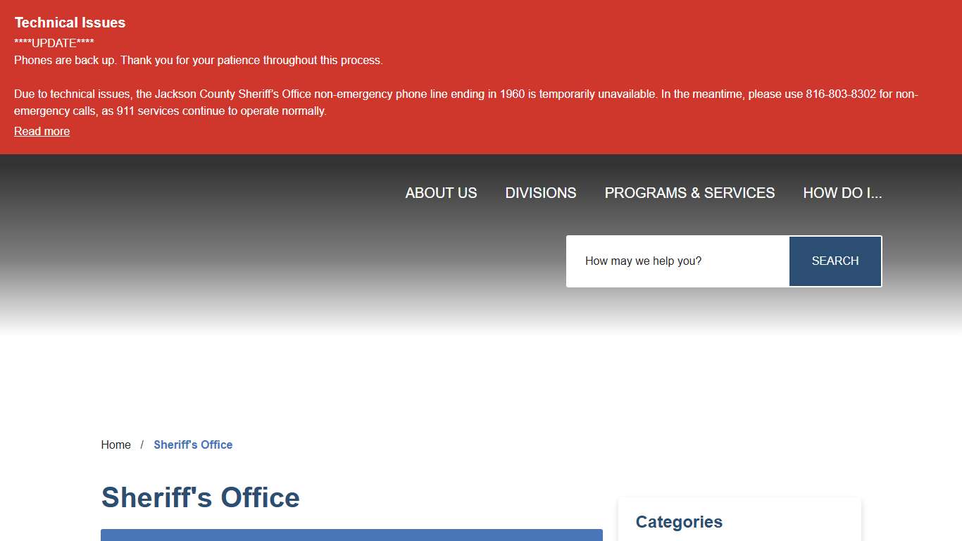 Sheriff's Office - Jackson County Sheriff, MO